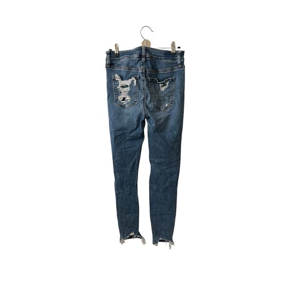 American Eagle 4 Regular HiRise Jegging Distressed Next Level Stretch - Picture 8 of 8